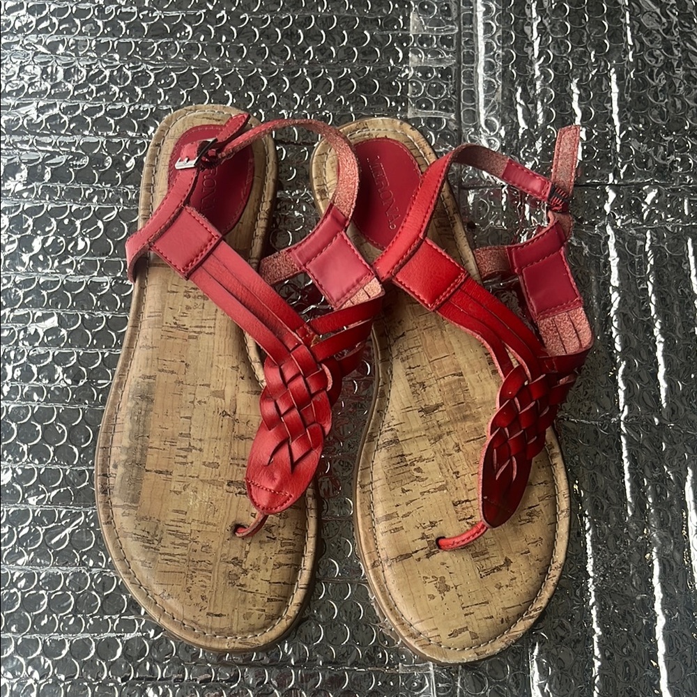 MERONA Red Strappy Sandals